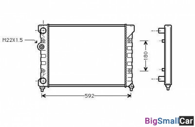 Радиатор охлаждения termal 545187JP - купить Екатеринбурге