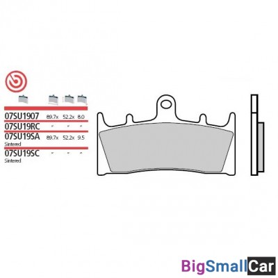 Тормозные колодки BREMBO SINTER 07SU19SA