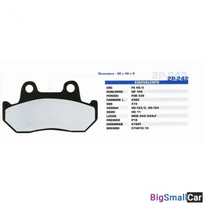 Тормозные колодки Nissin 2P-242SS