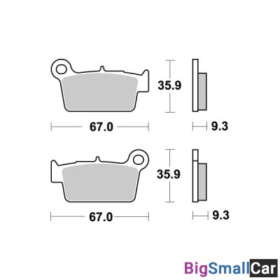 Тормозные колодки, задние Sinter / SBS 790SI