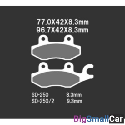 Тормозные колодки VD-250/2JL