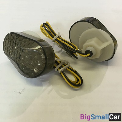 Поворотники CLEAR KAWASAKI накладные 08738