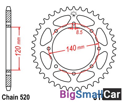 Звезда ведомая JT JTR487.47 - купить Екатеринбурге