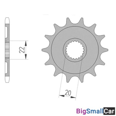 Звезда ведущая AFAM 21309-12 (JTF1590.12) - купить Екатеринбурге