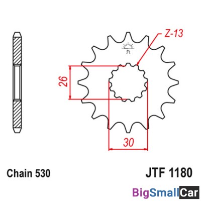 Звезда ведущая JT JTF1180.17 - купить Екатеринбурге