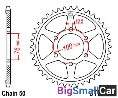 Звезда ведомая JT JTR816.44 - купить Екатеринбурге