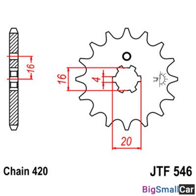 Звезда ведущая JT JTF546.14 - купить Екатеринбурге