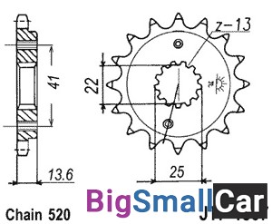 Звезда ведущая JT JTF1307.15RB - купить Екатеринбурге