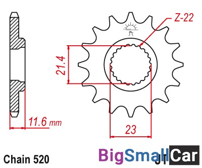 Звезда ведущая JT JTF583.15 - купить Екатеринбурге
