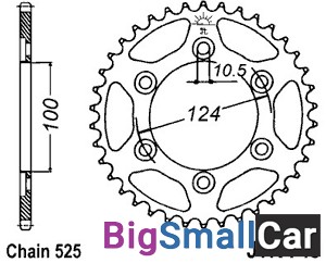 Звезда ведомая JT JTR745.38 - купить Екатеринбурге