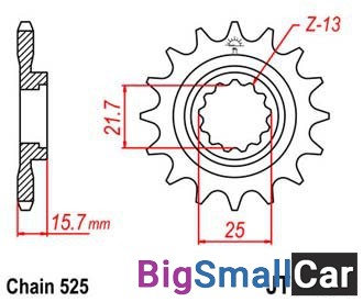 Звезда ведущая JT JTF1535.15RB - купить Екатеринбурге