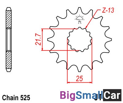 Звезда ведущая JT JTF520.15RB - купить Екатеринбурге