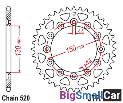 Звезда ведомая JT JTR245/2.42 - купить Екатеринбурге