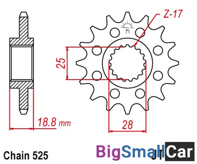 Звезда ведущая JT JTF704.15 - купить Екатеринбурге