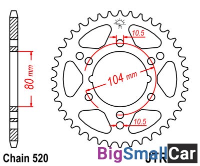 Звезда ведомая JT JTR1478.40 - купить Екатеринбурге