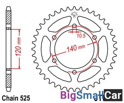 Звезда ведомая JT JTR498.40 - купить Екатеринбурге