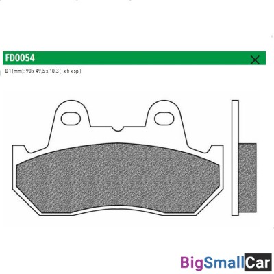 Тормозные колодки New Fren FD0054TS - купить Екатеринбурге