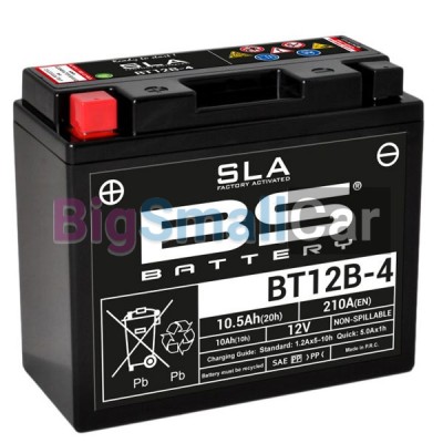 АКБ BS-Battery BT12B-4 SLA (YT12B-BS) 20545 - купить Екатеринбурге