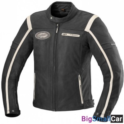 Куртка кожа IXS SHAWN 54 blk/wh X73714-038-54