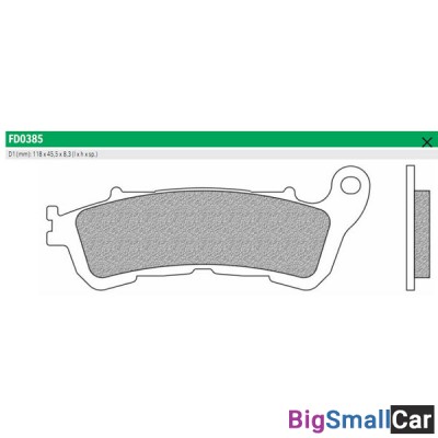 Тормозные колодки New Fren FD0385TS - купить Екатеринбурге