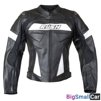 Куртка кожа RUSH Cyborg blk/white XL 31-04526 Куртка кожа RUSH Cyborg blk/white XL 31-04526