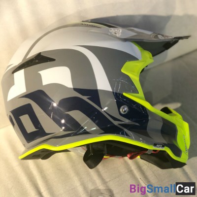 Шлем AIROH Terminator Open Vision SHOOT yellow/blue XL TOVS - купить Екатеринбурге